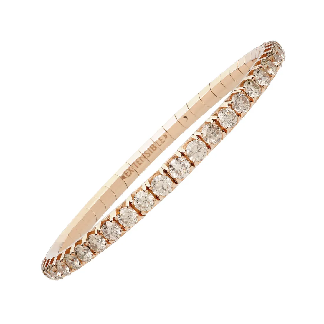 8.80 CT Champagne Diamond Stretch Tennis Bracelet