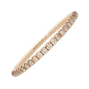 8.80 CT Champagne Diamond Stretch Tennis Bracelet
