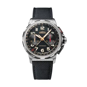 Angelus Chronodate Titanium Black Watch