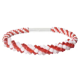 Candy Cane Kumihimo Bracelet (Reboot)