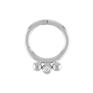 Dreamer Cartilage Hoop in Silver