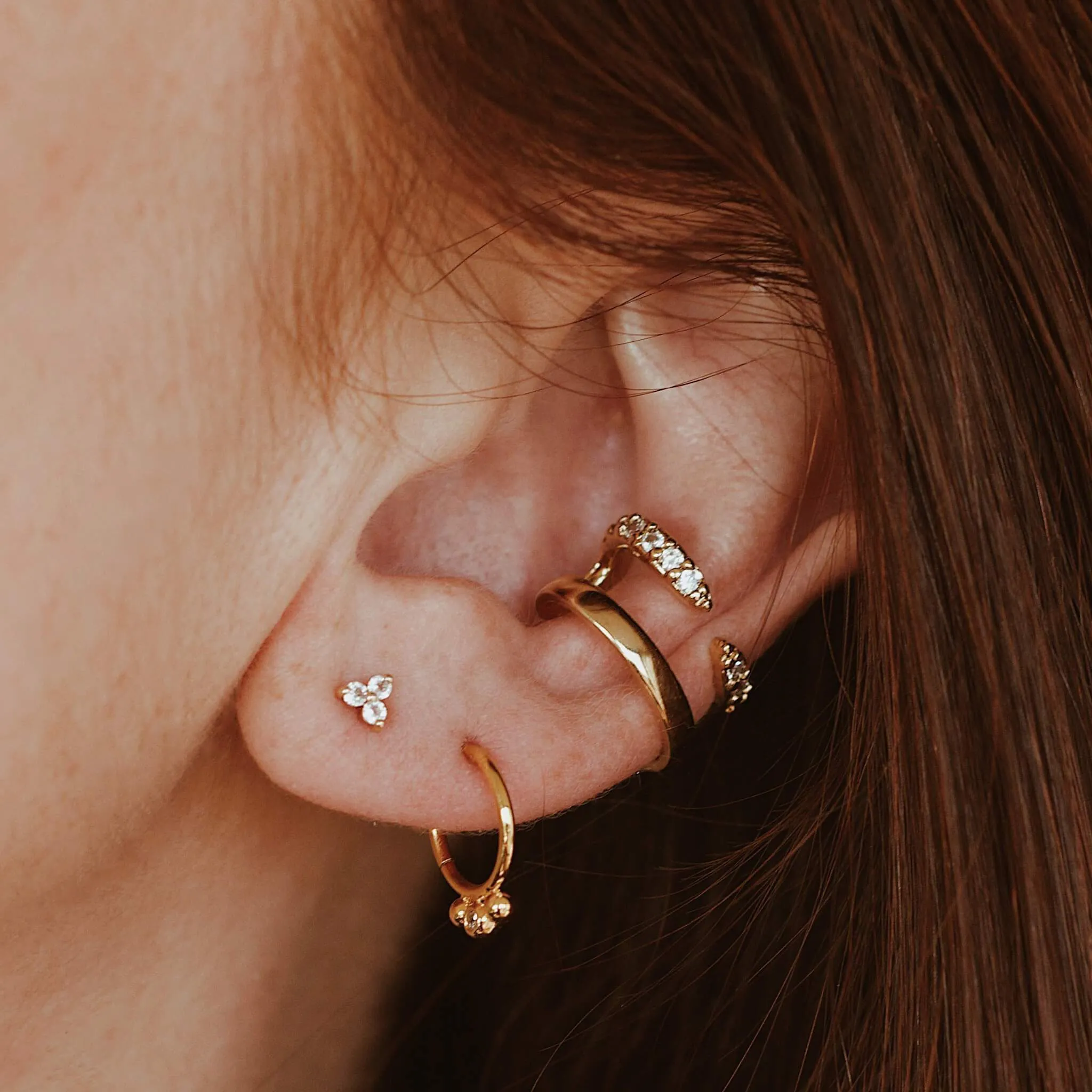 Dreamer Cartilage Hoop in Silver