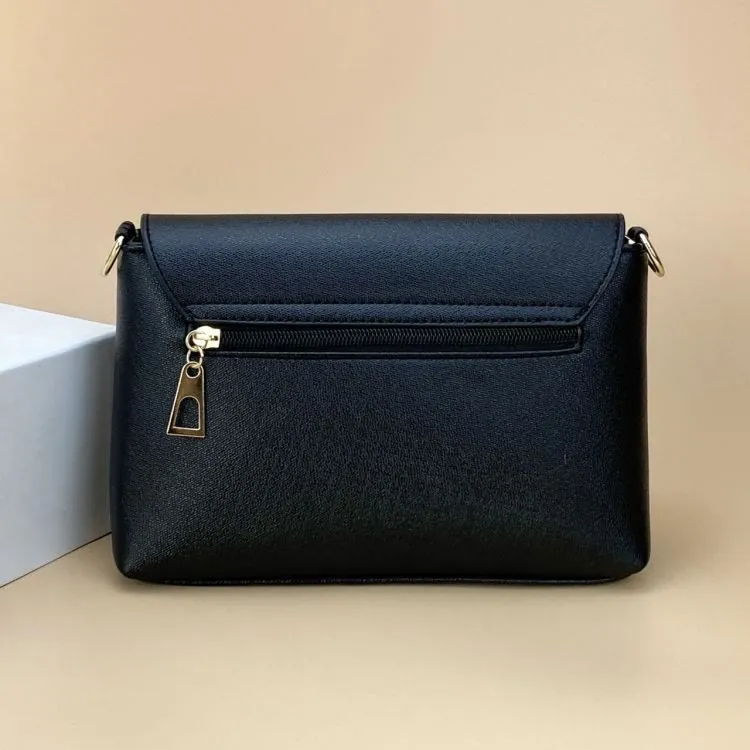 Elegant Pattern Printing Women Purse Clamshell Crossbody Leather Bag