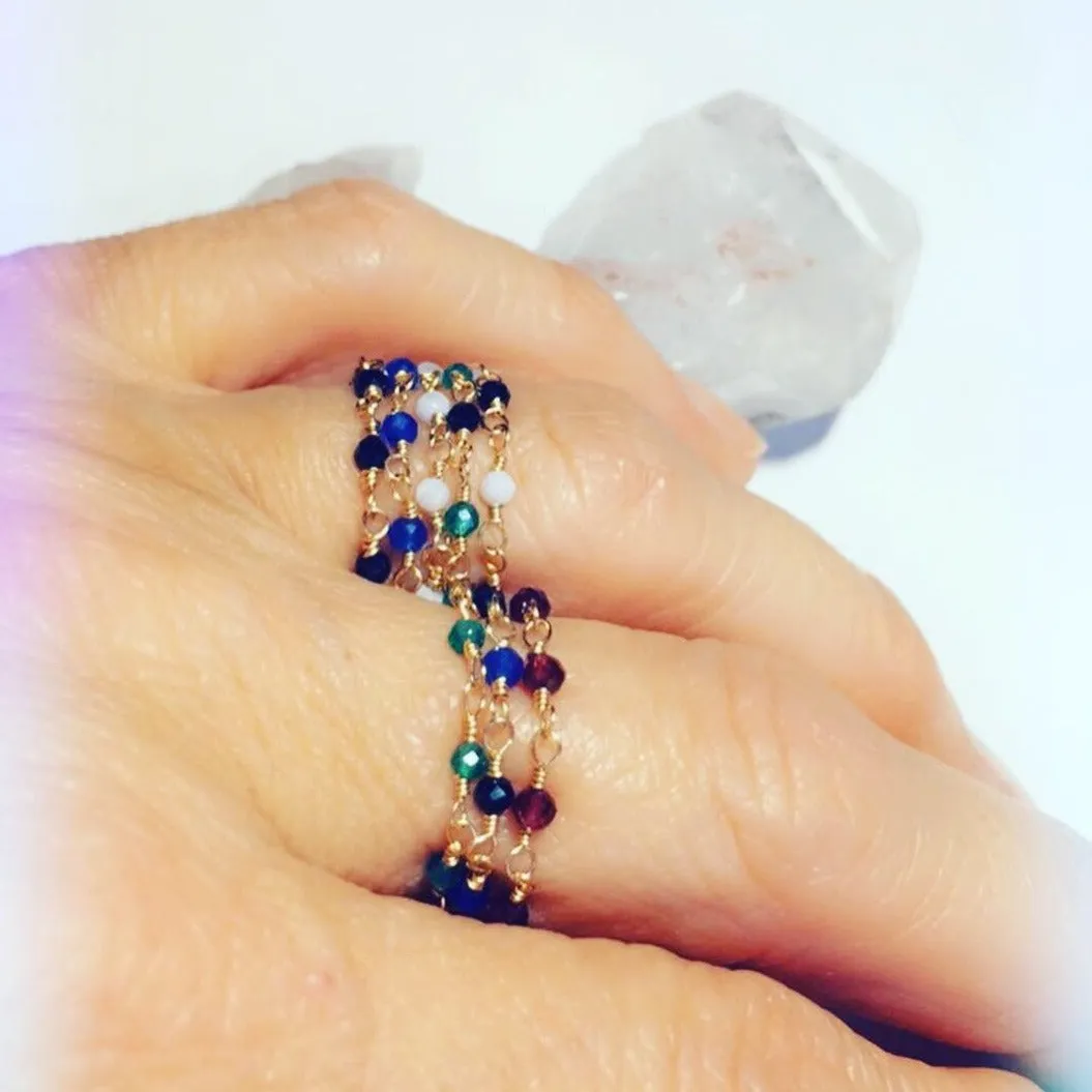 Garnet Beads Ring - Bonbon