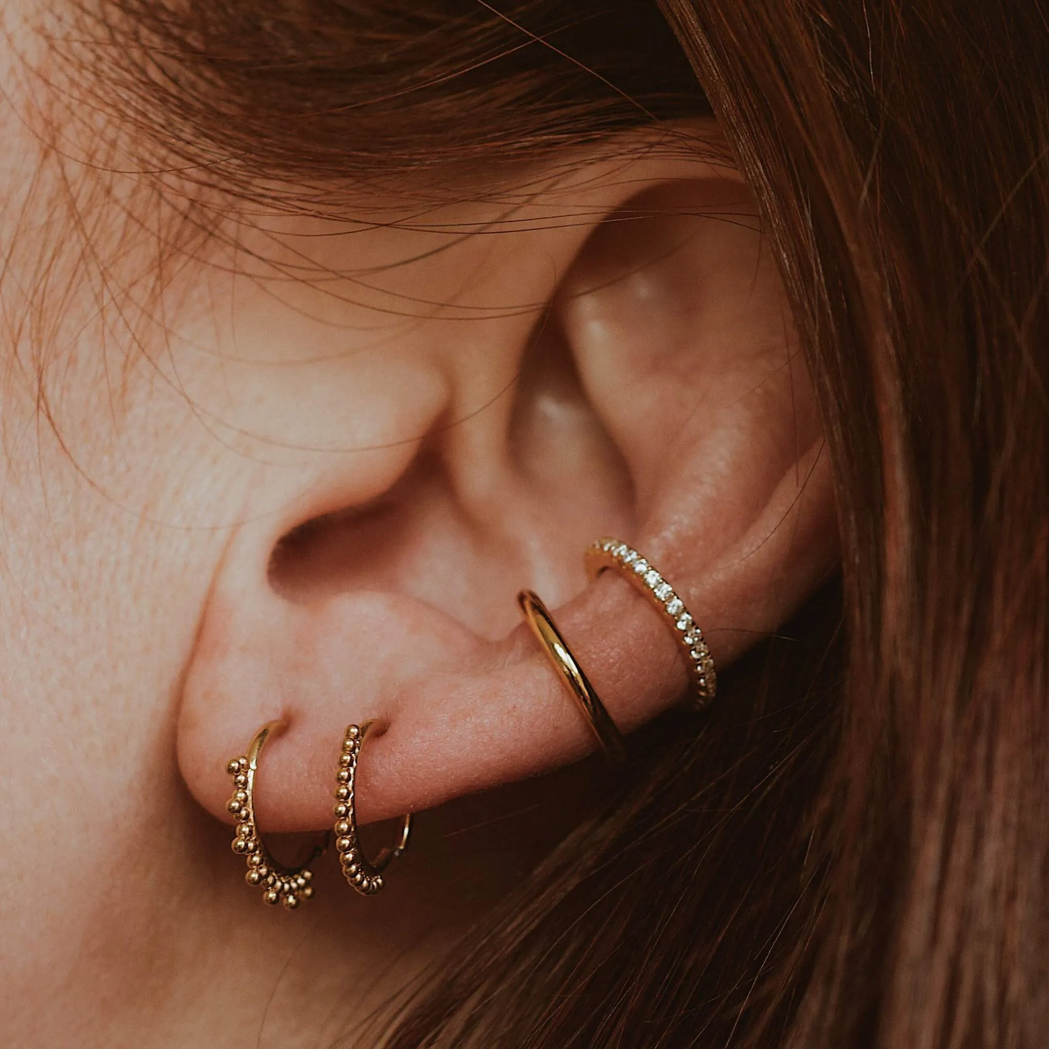 Goddess Cartilage Hoop in Silver