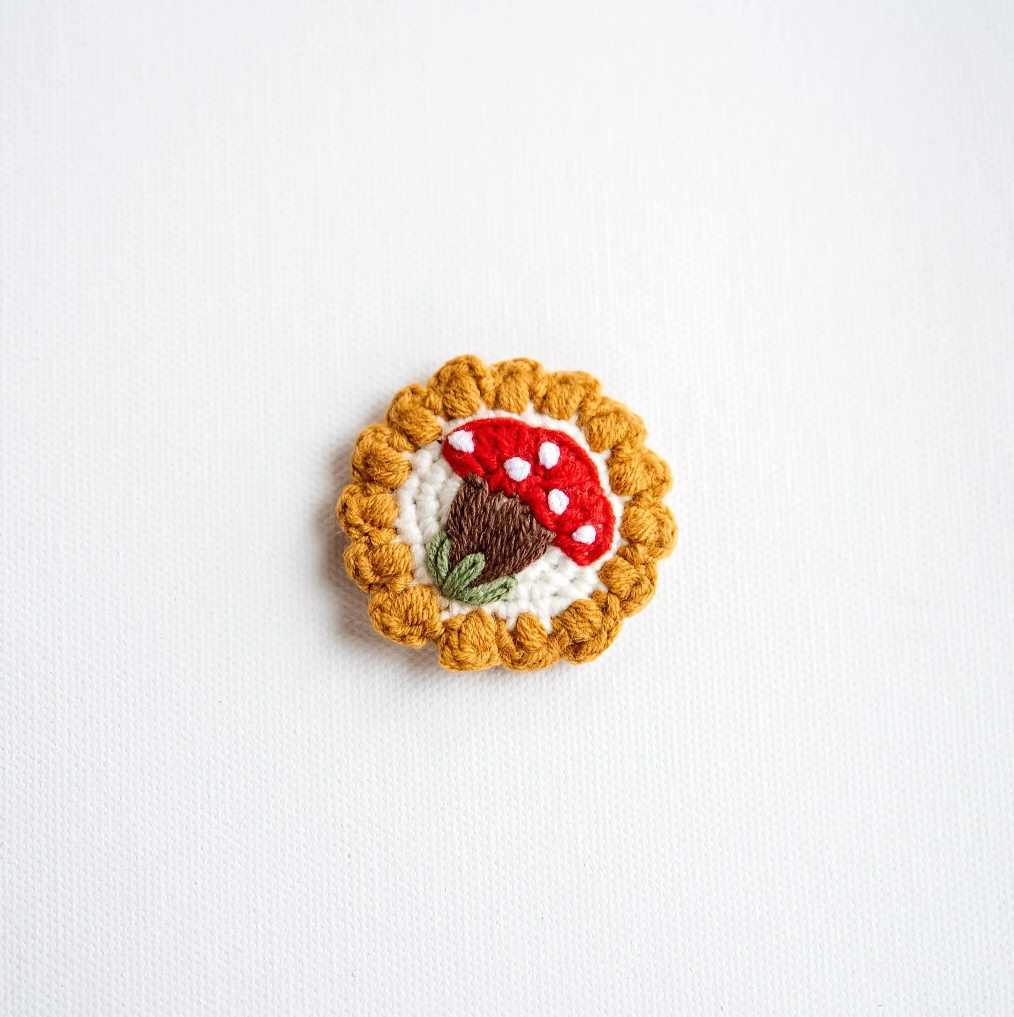 Mushroom and Strawberry Hair Clips