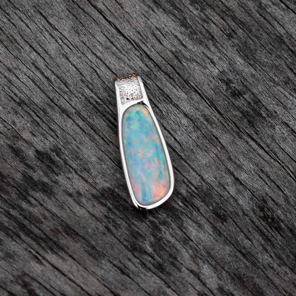 Sterling Silver Opal Pendant