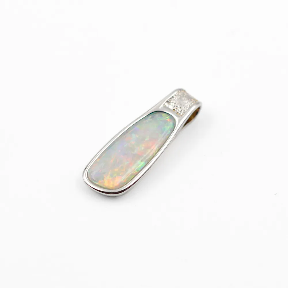 Sterling Silver Opal Pendant