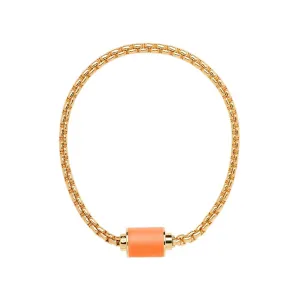 THALASSA YELLOW GOLD CHAIN ORANGE CHIP MAGNET