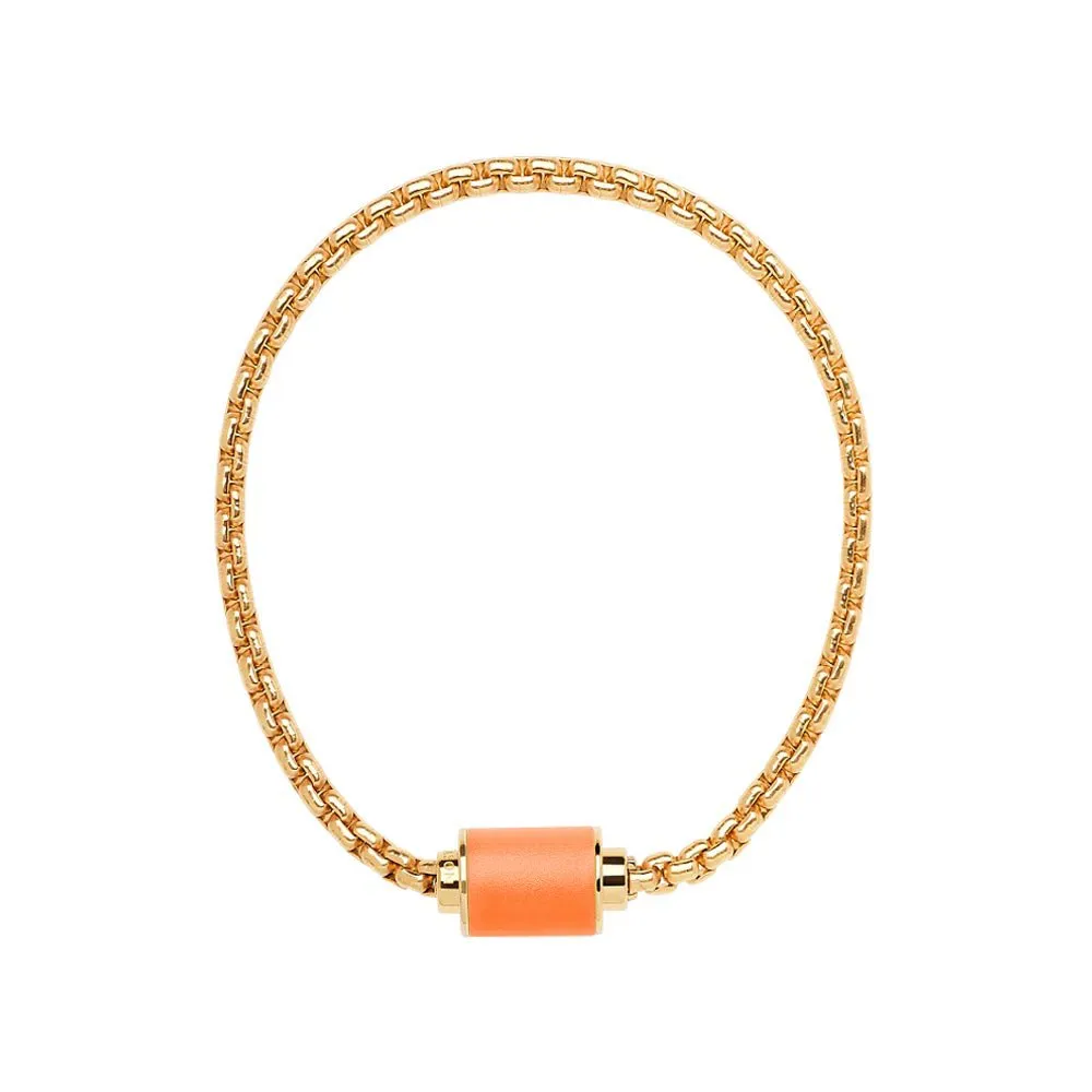 THALASSA YELLOW GOLD CHAIN ORANGE CHIP MAGNET